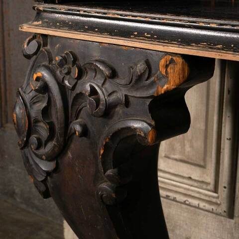 #27308 Antique Bookcase with Carved Piano Legs image 6