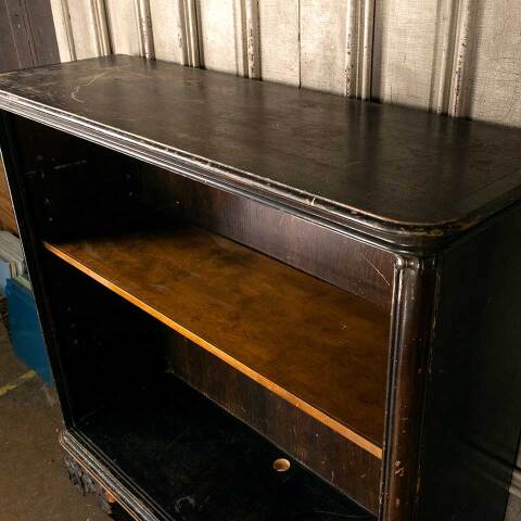 #27308 Antique Bookcase with Carved Piano Legs image 7