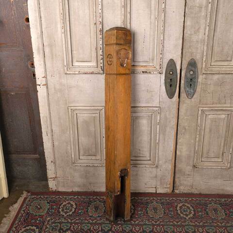#27778 Salvaged Antique Oak Staircase Newel Post image 5