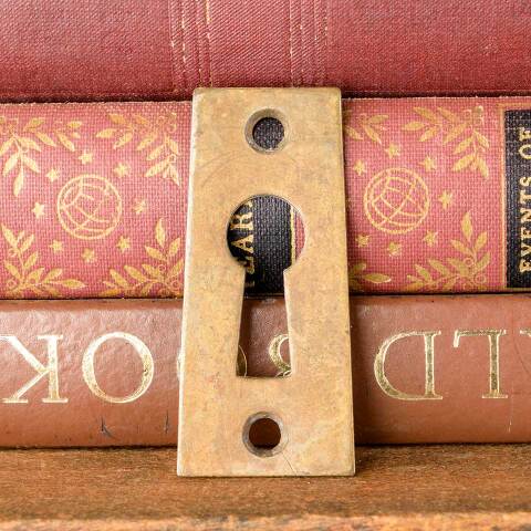 #28308 Antique Brass Door Keyhole Escutcheon image 5