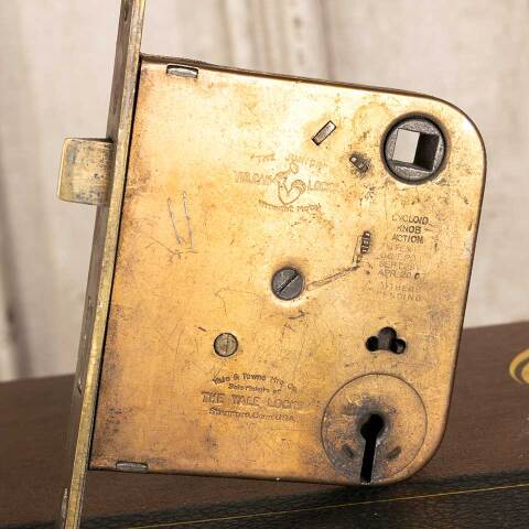 #30319 Antique Interior Door Mortise Lock Hardware image 2