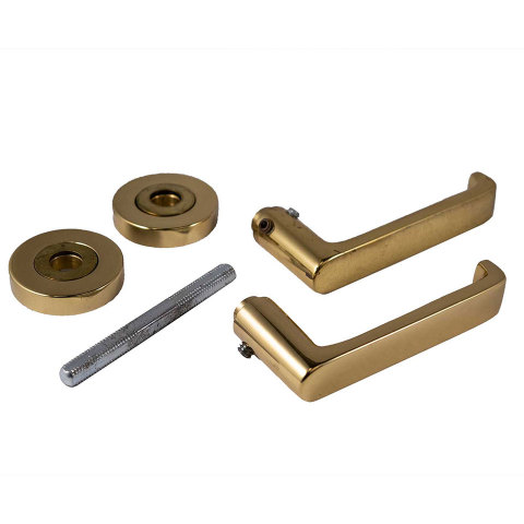#31995 Brass Lever Doorknob Set image 3