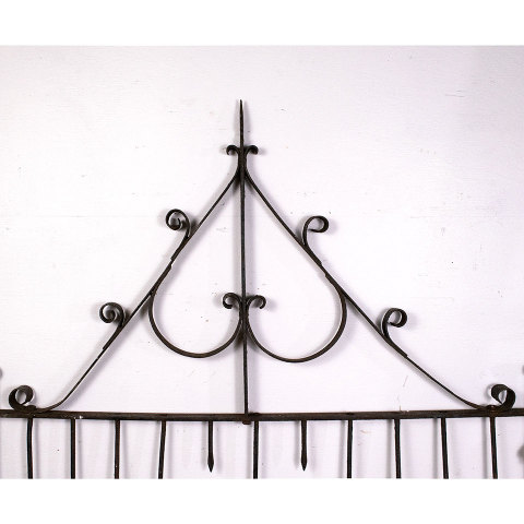 #32382 Salvaged Antique Wrought Iron Garden Gate image 2