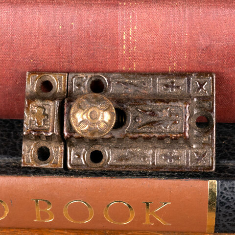 #32721 Antique Victorian Eastlake Cabinet Door Latch image 2