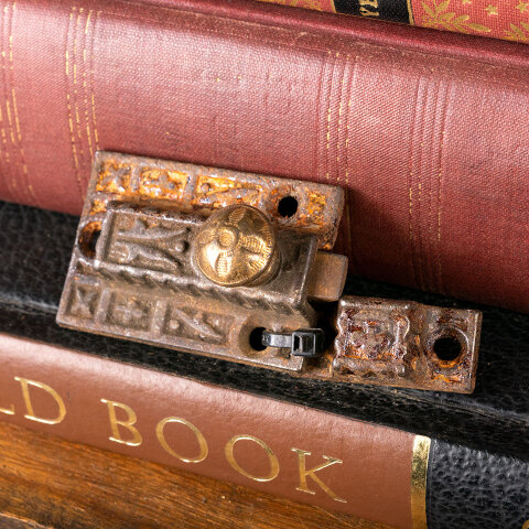 #32721 Antique Victorian Eastlake Cabinet Door Latch image 5