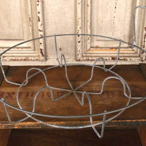 #33084 Antique Metal Wire Mason Canning Jar Caddy image 3