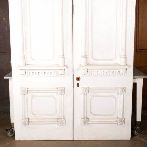 #33803 60x95 Antique Victorian Wood Entry Doors image 3