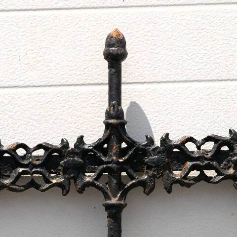 #33917 Salvaged Antique Cast Iron Garden Fence image 6