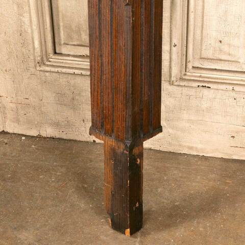 #35488 Salvaged Antique Oak Staircase Newel Post image 5