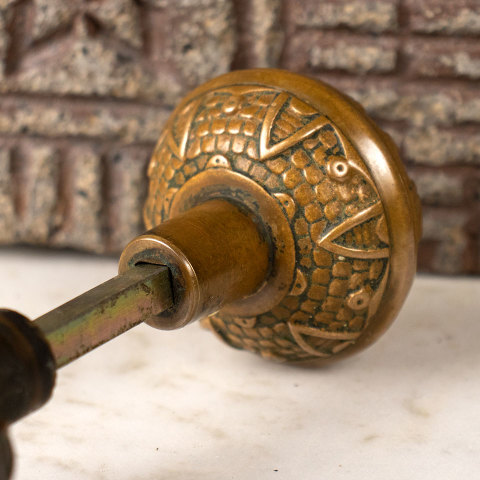 #35635 Antique Norwalk Bronze Doorknobs image 3