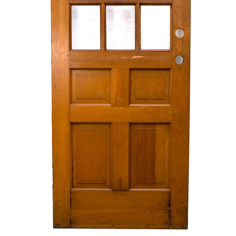#35667 32x80 Salvaged Wood Entry Door image 3