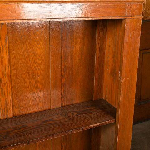 #36068 Salvaged Antique Oak Bookcase Cabinet image 2