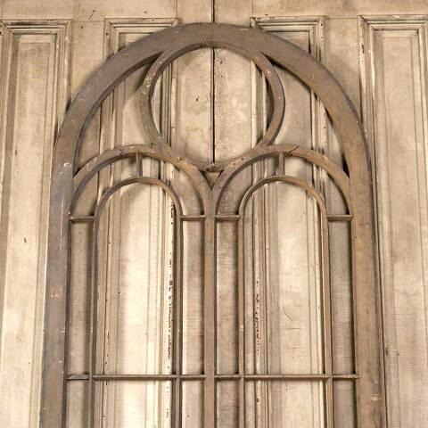 #36141 Salvaged Arched Top Church Window Frame image 6