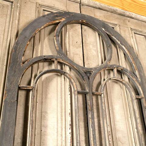 #36141 Salvaged Arched Top Church Window Frame image 2