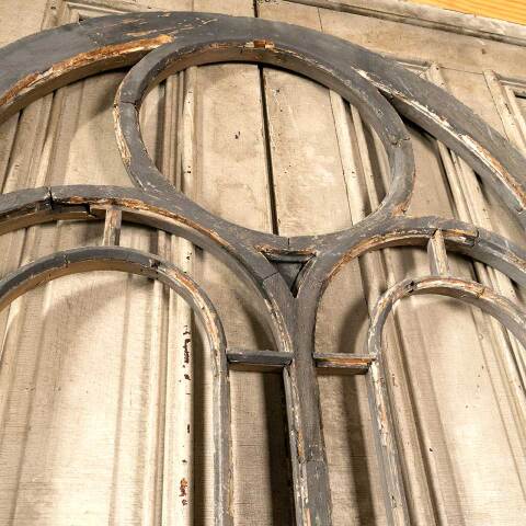 #36141 Salvaged Arched Top Church Window Frame image 4