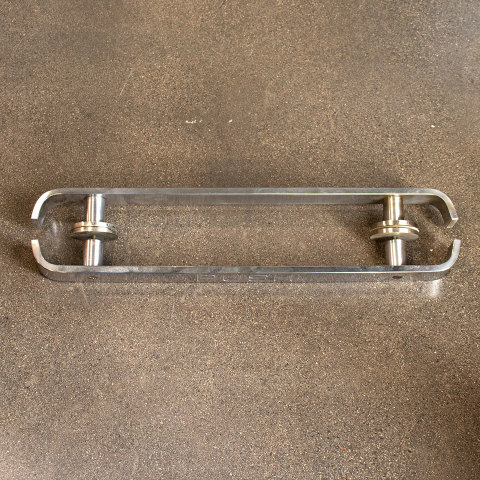 #36412 Salvaged Chrome Entry Door Bars image 4