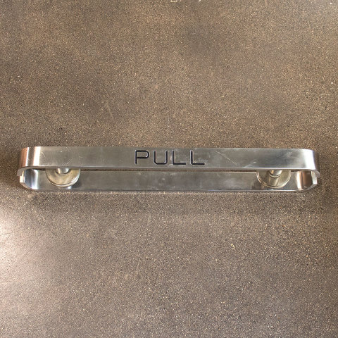 #36412 Salvaged Chrome Entry Door Bars image 3