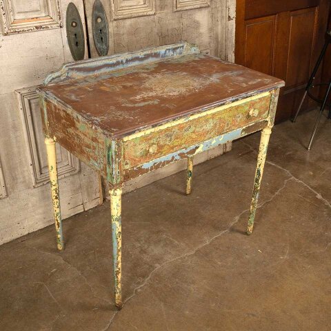 #37482 32x33x19 Vintage Metal Vanity Table Desk image 2