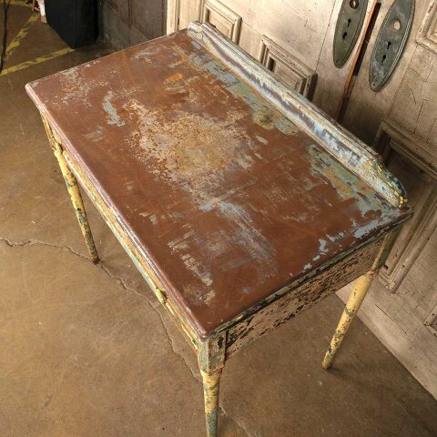 #37482 32x33x19 Vintage Metal Vanity Table Desk image 3
