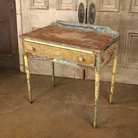 #37482 32x33x19 Vintage Metal Vanity Table Desk image 7