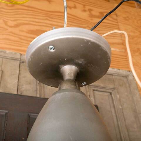 #37859 Salvaged Vintage Metal Pendant Light Fixture image 6