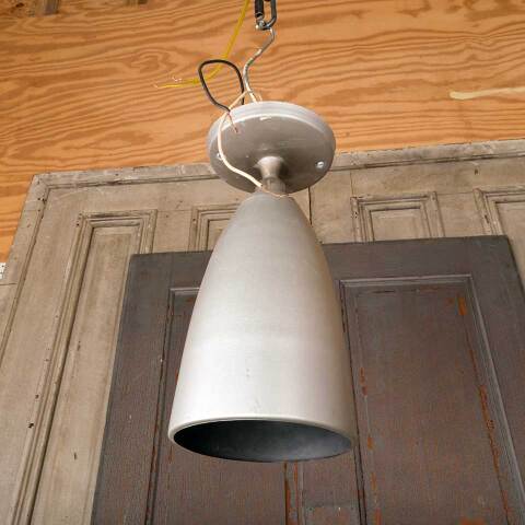 #37859 Salvaged Vintage Metal Pendant Light Fixture image 7