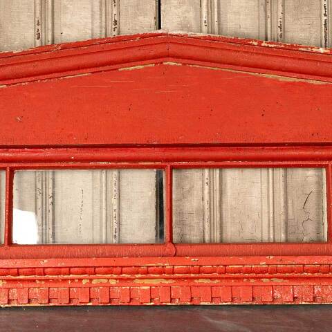 #38007 Salvaged Painted Wood Entry Door Pediment image 8