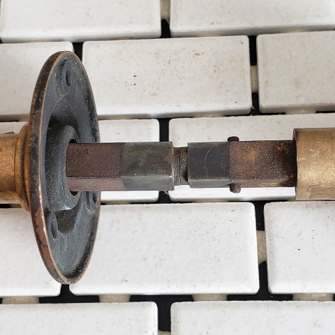 #38118 Antique Sargent Entry Doorknob Hardware image 4