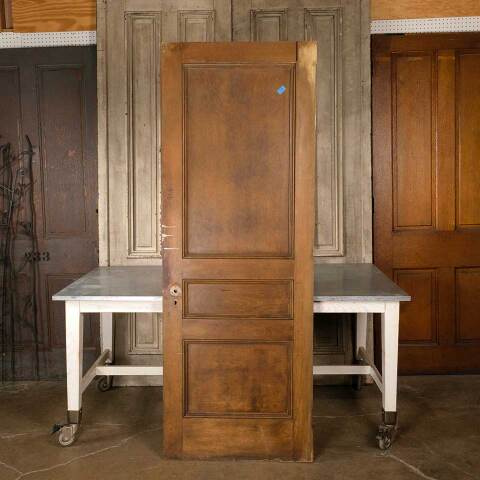 #38259 30x83 Salvaged Antique 3 Panel Interior Door image 5