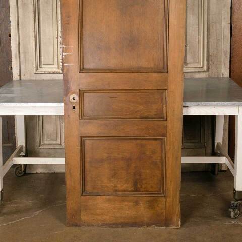 #38259 30x83 Salvaged Antique 3 Panel Interior Door image 6