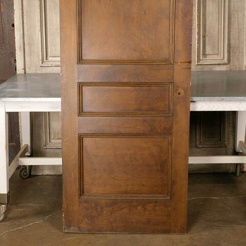 #38259 30x83 Salvaged Antique 3 Panel Interior Door image 3