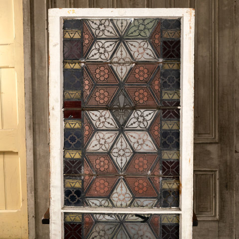 #38481 Antique Stained Glass Window image 2