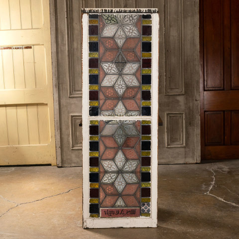 #38481 Antique Stained Glass Window image 6