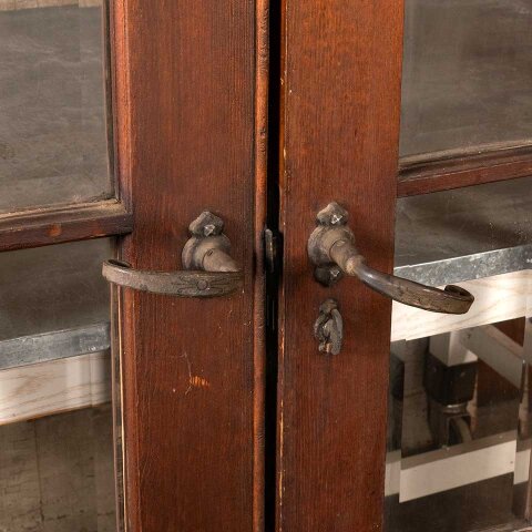 #38516 60x84 Antique Arched French Entry Doors image 3