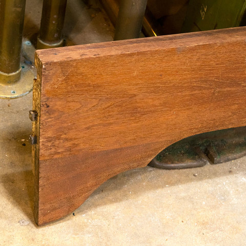 #38573 Antique Oak Bed Head and Foot Boards image 8