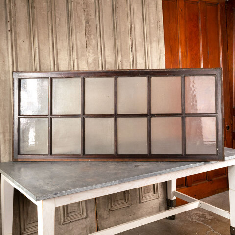 #39295 63x28 Antique Entry Door Transom Window image 4