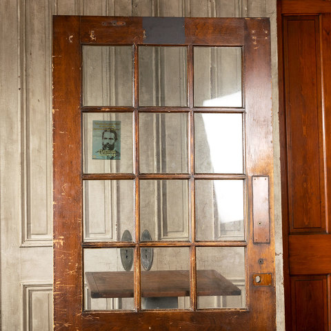 #39328 39x82 Antique Wood Classroom Door image 2
