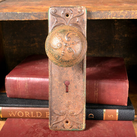 #39598 Antique Russell & Erwin Door Hardware Set image 2