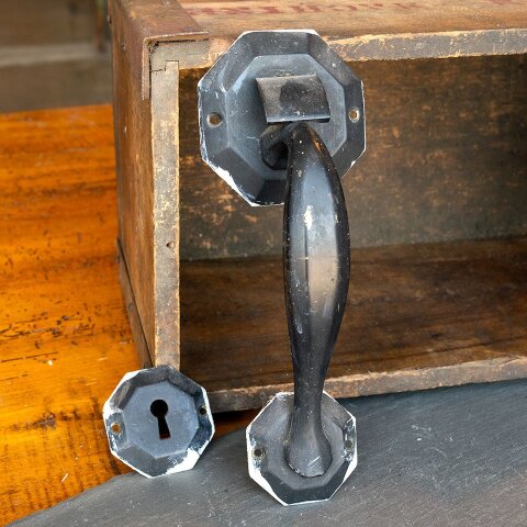 #39610 Antique Chantrell Entry Door Hardware Set image 2