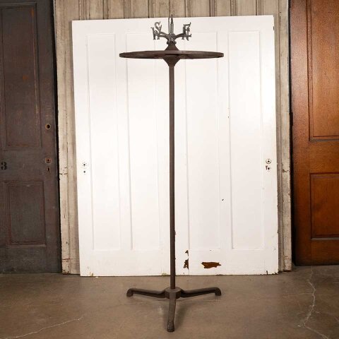 #39782 Antique Circular Metal Clothes Rack Stand image 2