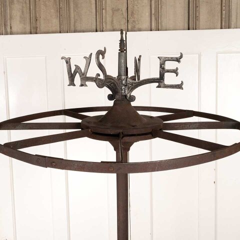 #39782 Antique Circular Metal Clothes Rack Stand image 5