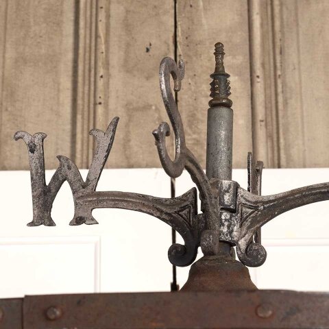 #39782 Antique Circular Metal Clothes Rack Stand image 7