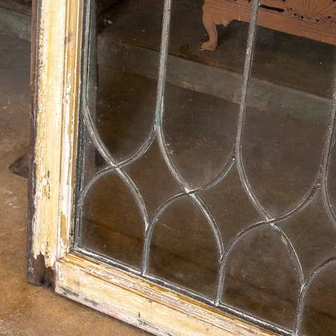 #39796 Salvaged Antique Leaded Glass Window Sash image 3