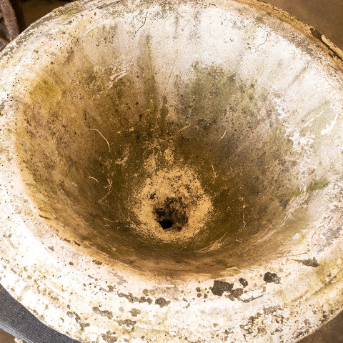 #39799 Pair of Vintage Concrete Garden Urns image 5