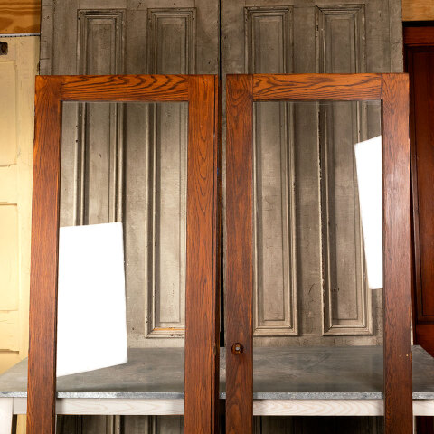 #40138 54x79 Salvaged Oak Full View Storm Doors image 6