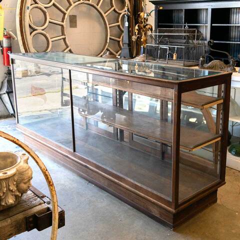 #40190 Antique Shoe Store Showcase Display Cabinet image 8