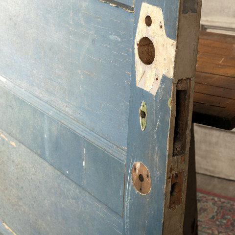 #40235 32x78 Antique Divided Lite Wood Entry Door image 4