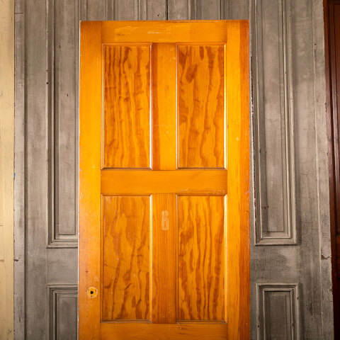 #40257 28x79 Salvaged 6 Panel Pine Interior Door image 2
