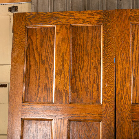 #40259 56x79 Salvaged 6 Panel Oak Interior Doors image 6