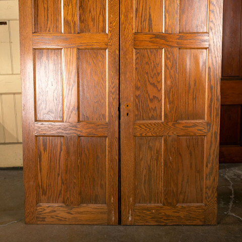 #40259 56x79 Salvaged 6 Panel Oak Interior Doors image 8